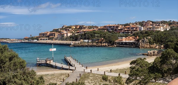 Boat mooring, Porto Cervo marina, Costa Smeralda, Sardinia, Italy, Europe
