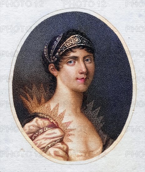 Josephine, 1763-1814, original name: Marie-Josephe-Rose-Tascher De La Pagerie, also Josephine Bonaparte. Late Empress, Queen of France and Italy, Historical, digitally restored reproduction from a 19th century original, Record date not stated