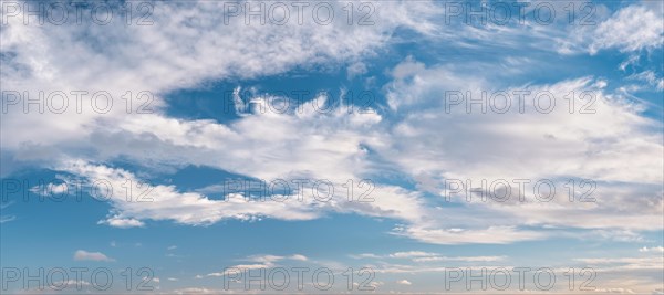 Blue sky with clouds, panorama, wallpaper, sky replacement