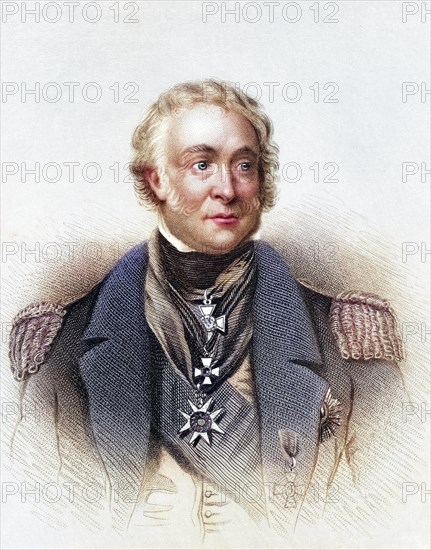 Sir Charles John Napier (b. 6 March 1786 in Falkirk, d. November 1860 in Merchiston-Hall, Hampshire) was a British naval officer, Historical, digitally restored reproduction from a 19th century original, Record date not stated