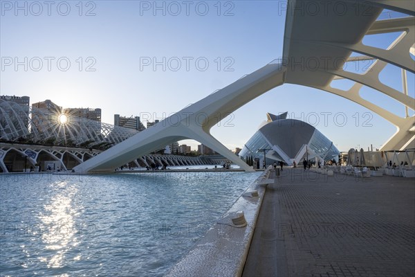 L'Hemisferic in the City of Arts and Sciences, Cuitat de les Arts i les Ciences, Valencia, Spain, Europe