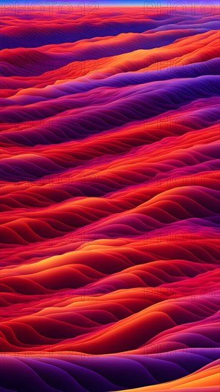 Thermal topography inspired abstract illustration, AI generated, pink, purple, altitude, map