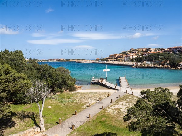 Boat mooring, Porto Cervo marina, Costa Smeralda, Sardinia, Italy, Europe