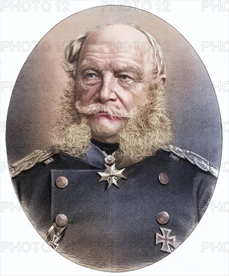 William I, Wilhelm Friedrich Ludwig, 1797-1888, German Emperor, Historical, digitally restored reproduction from a 19th century original, Record date not stated