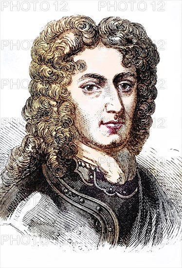 John Churchill, 1st Duke of Marlborough, Prince of Mindelheim (born 26 May 1650 in Ash House near Musbury, died 16 June 1722 in Cumberland Lodge) was an English politician and general, Historical, digitally restored reproduction from a 19th century original, Record date not stated
