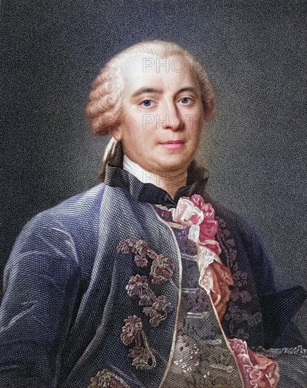 Georges-Louis Leclerc, Comte de Buffon (7 September 1707 - 16 April 1788) was a French naturalist, mathematician, and cosmologist, Historic, digitally restored reproduction from a 19th century original, Record date not stated