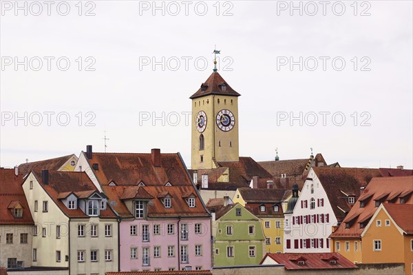 Regensburg, view of the old town, Bavaria, Germany, Europe