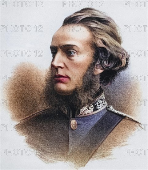Francis Richard Charteris 10th Earl of Wemyss 1818, 1914 British Whig politician, Historical, digitally restored reproduction from a 19th century original, Record date not stated