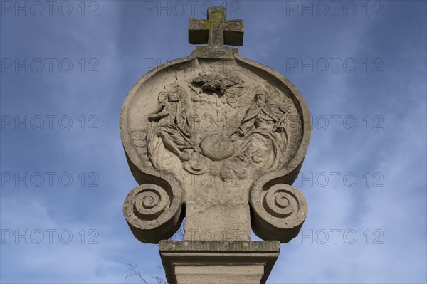 Wayside shrine at St Bartholomew's, 18th century, Kleineibstadt, Lower Franconia, Bavaria, Germany, Europe