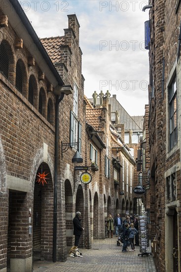 Boettcherstrasse, Old Town, Hanseatic City of Bremen, Germany, Europe