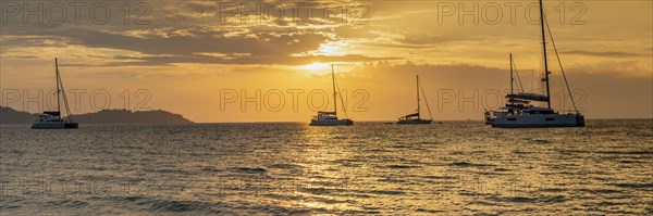 Sunset, Koh Mook Island, Andaman Sea, Thailand, Southeast Asia, Asia