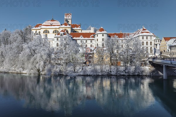 St. Mang Monastery and High Castle, Fuessen, Ostallgaeu, Swabia, Bavaria, Germany, Fuessen, Ostallgaeu, Bavaria, Germany, Europe