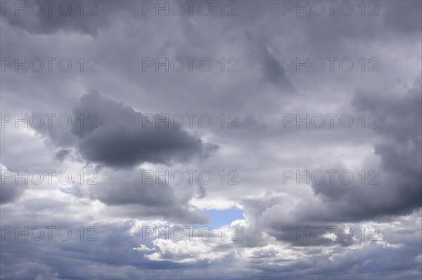 Cloudy sky, weather in April, Germany, Europe