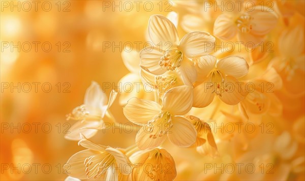 Close-up of a laburnum flower cluster AI generated