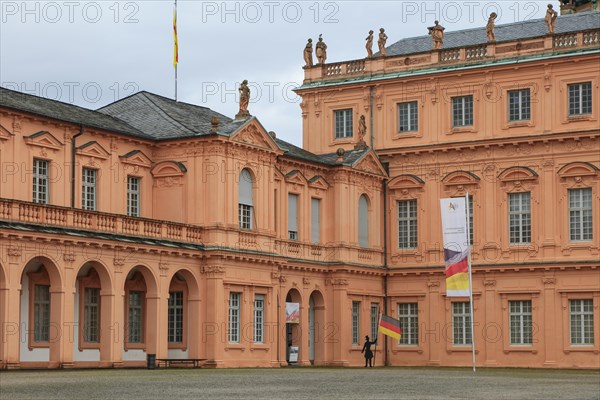 Court of honour baroque three-winged complex Rastatt Palace, former residence of the Margraves of Baden-Baden, Rastatt, Baden-Wuerttemberg, Germany, Europe