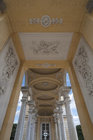 Arcade of the Gloriette, built in 1775, Schoenbrunn Palace Park, Schoenbrunn, Vienna, Austria, Europe