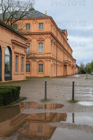 Garden facade baroque three-winged complex Rastatt Palace, former residence of the Margraves of Baden-Baden, Rastatt, Baden-Wuerttemberg, Germany, Europe