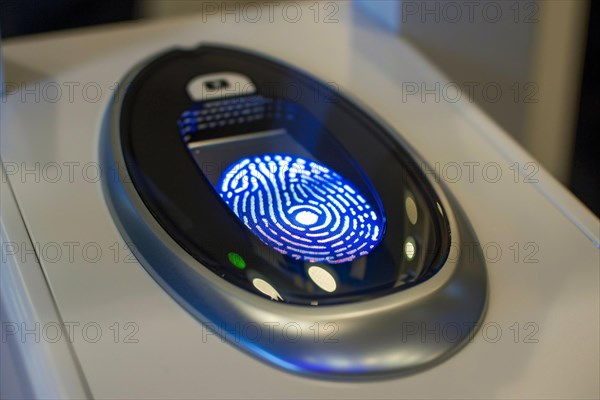 Fingerprint security device. KI generiert, generiert, AI generated