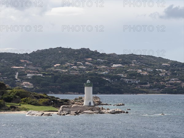 Lighthouse, near Palau, Sardinia, Italy, Europe