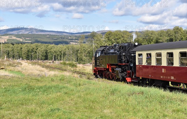 The Harz Narrow Gauge Railway, Brocken Railway, Selketal Railway in the Harz Mountains, Saxony-Anhalt, Germany, Europe