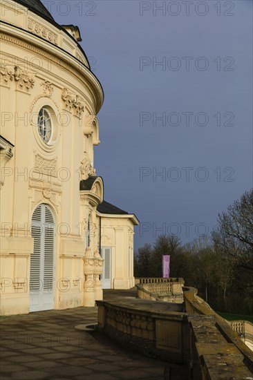 Rococo-style hunting and pleasure palace Schloss Solitude, built by Duke Carl Eugen von Wuerttemberg, Stuttgart, Baden-Wuerttemberg, Germany, Europe