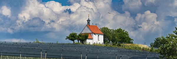 St Anthony's Chapel, Selmnau, near moated castle, Lake Constance, Swabia, Bavaria, Germany, Europe