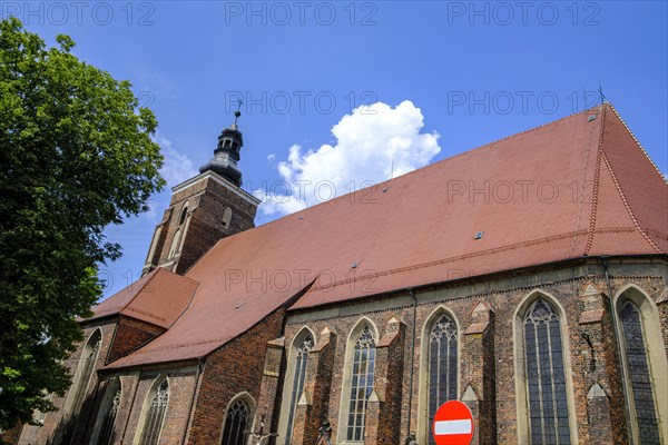 Roman Catholic parish church of St Peter and Paul, an important Gothic building in Namyslow (Namslau), Opole Voivodeship, Poland, Europe
