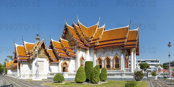 Marble temple, Wat Benchamabophit, Bangkok, Thailand, Asia
