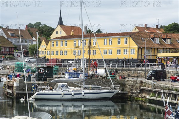 The port of Svaneke on the island of Bornholm, Baltic Sea, Denmark, Scandinavia, Northern Europe, Europe