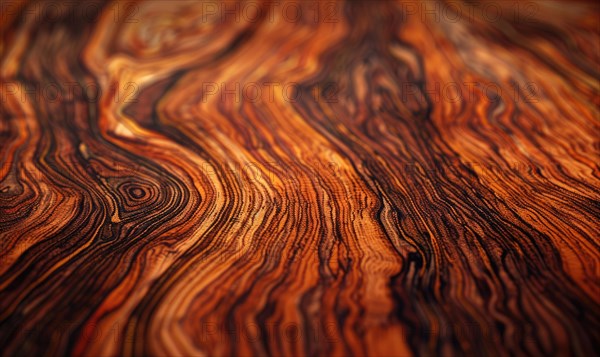 Background made of exotic tigerwood veneer AI generated