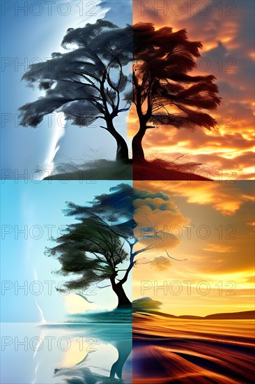 AI generated sequence of photos transitioning through a range of digital distortions symbolizing the process of change and evolution