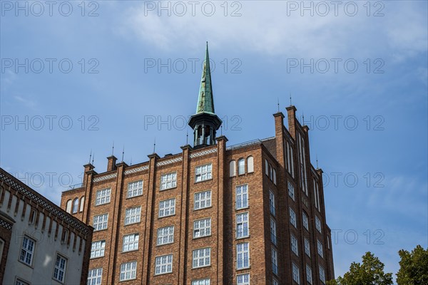 Structures of Hanseatic architecture in the historic city centre of Rostock, Mecklenburg-Vorpommern, Germany, Europe