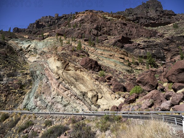 Los Azulejos De Veneguera, Gran Canaria, Spain, Europe