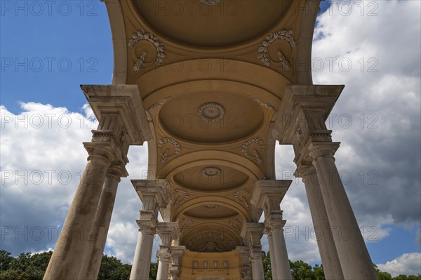 Arcade of the Gloriette, built in 1775, Schoenbrunn Palace Park, Schoenbrunn, Vienna, Austria, Europe