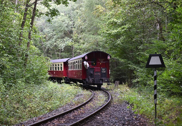 The Harz Narrow Gauge Railway, Brocken Railway, Selketal Railway in the Harz Mountains, Saxony-Anhalt, Germany, Europe