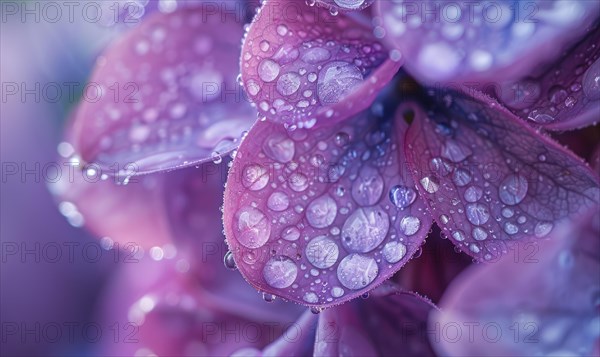 Close-up of lilac blossoms in a garden AI generated