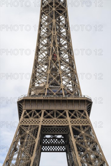 Eiffel Tower, close-up, Paris, Ile-de-France, France, Europe