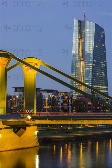 European Central Bank, architect Coop Himmelblau, Frankfurt am Main, Hesse, Germany, Europe