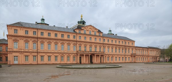 Garden facade baroque three-winged complex Rastatt Palace, former residence of the Margraves of Baden-Baden, Rastatt, Baden-Wuerttemberg, Germany, Europe