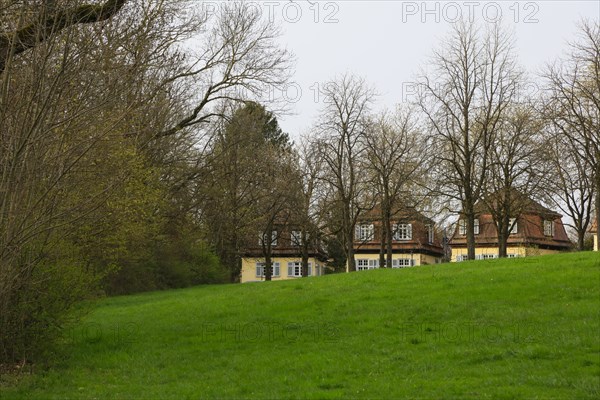 Rococo-style hunting and pleasure palace Schloss Solitude, built by Duke Carl Eugen von Wuerttemberg, Stuttgart, Baden-Wuerttemberg, Germany, Europe