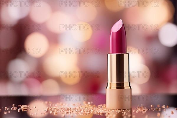 Pink lipstick. KI generiert, generiert, AI generated