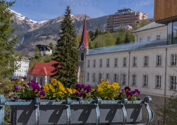 Panorama of Bad Gastein, church, hotels