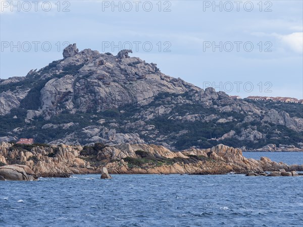 Bear rock of Palau, landmark for sailors, near Palau, Sardinia, Italy, Europe