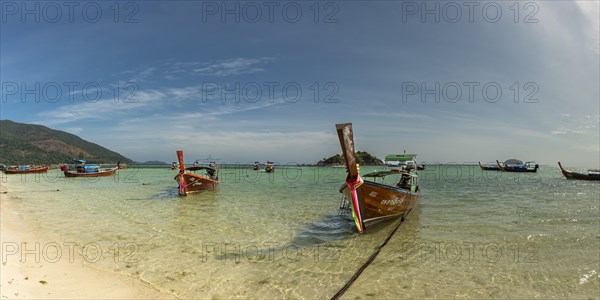 Longtail boats, Koh Lipe, Andaman Sea, Thailand, Asia