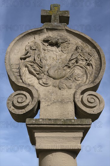 Wayside shrine at St Bartholomew's, 18th century, Kleineibstadt, Lower Franconia, Bavaria, Germany, Europe