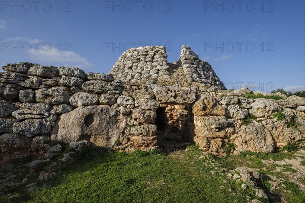 Cornia Nou, conical talayot and attached building, Mao, Menorca, Balearic Islands, Spain, Europe