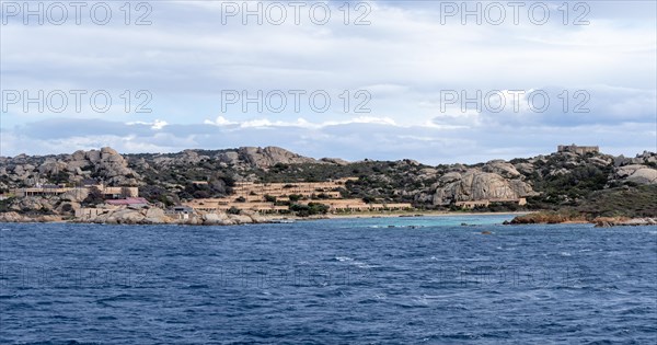 Rocky coast, panoramic view, near Palau, Sardinia, Italy, Europe