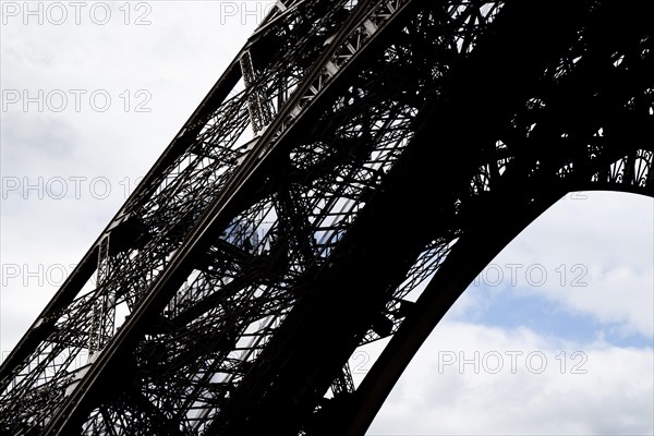 Eiffel Tower, close-up, Paris, Ile-de-France, France, Europe