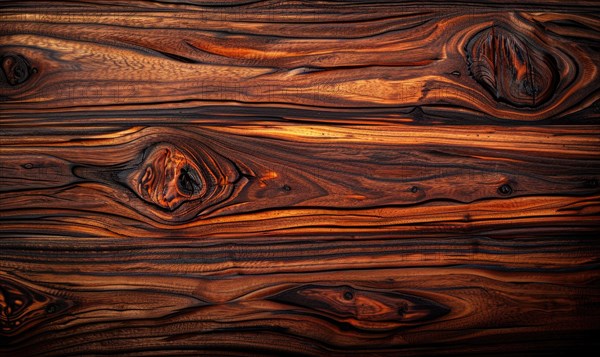 Background made of exotic tigerwood veneer AI generated