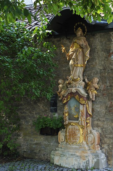 Processional wayside shrine Maria Immaculata from 1786, Maintorstrasse, Untereisenheim, Lower Franconia, Bavaria, Germany, Europe